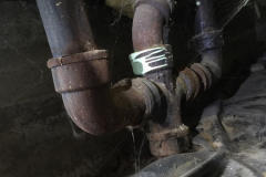 74-year-old cast iron drain pipes
