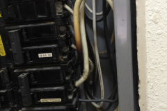 Not a good sign if your wire changes from white to brown to black...this needs a electrician, stat!