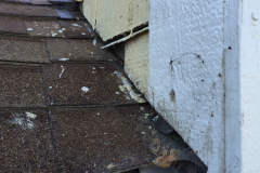 This older home was missing some flashing, allowing water to penetrate behind the siding.